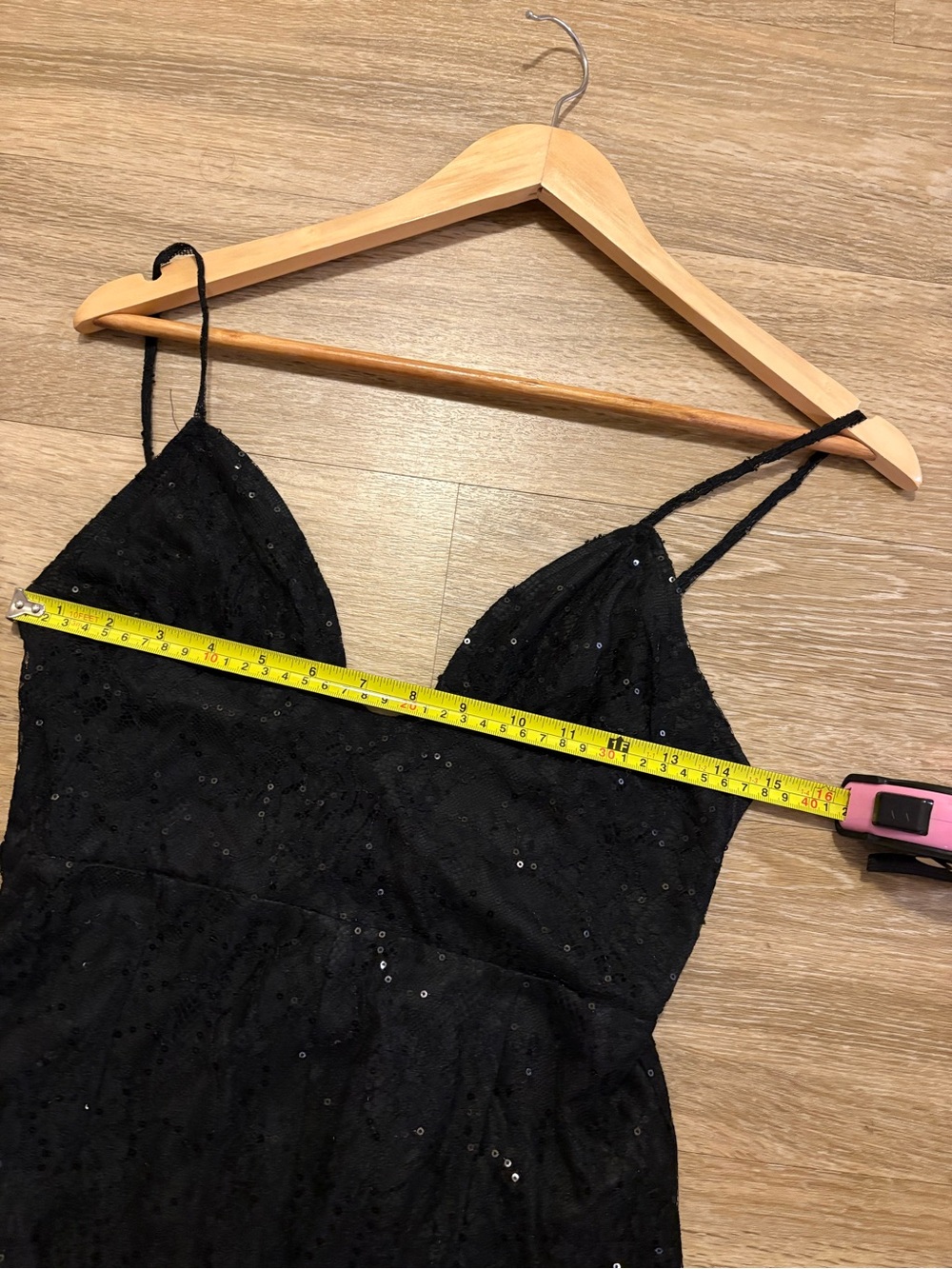 NWT PrettyLittleThing Strappy Lace Sequin Playsuit - Picture 7 of 11